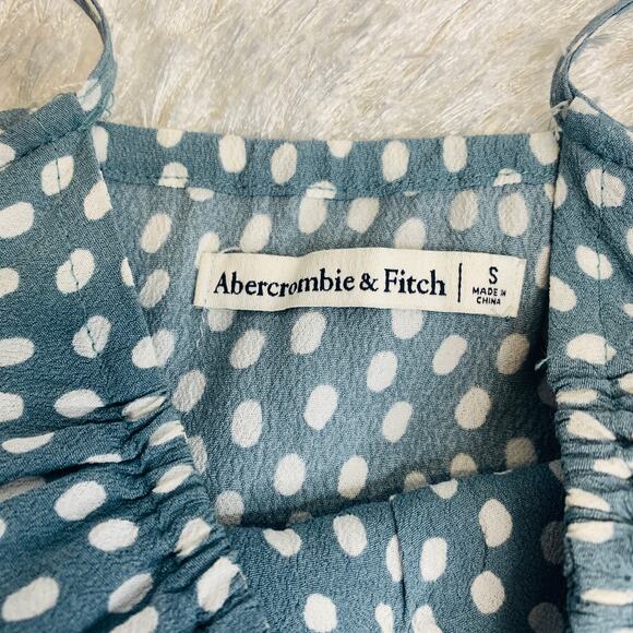 Abercrombie & Fitch Polka Dot Bodysuit Sz Small Blue Green - Picture 8 of 10